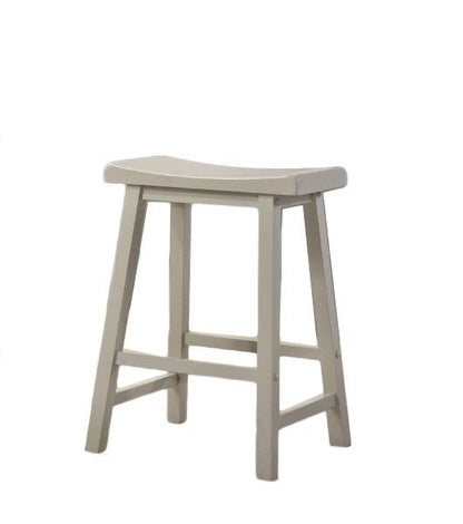 Alonzo - 17.5" Backless Ergonomic Counter Height Stool (Set of 2) - Light Gray