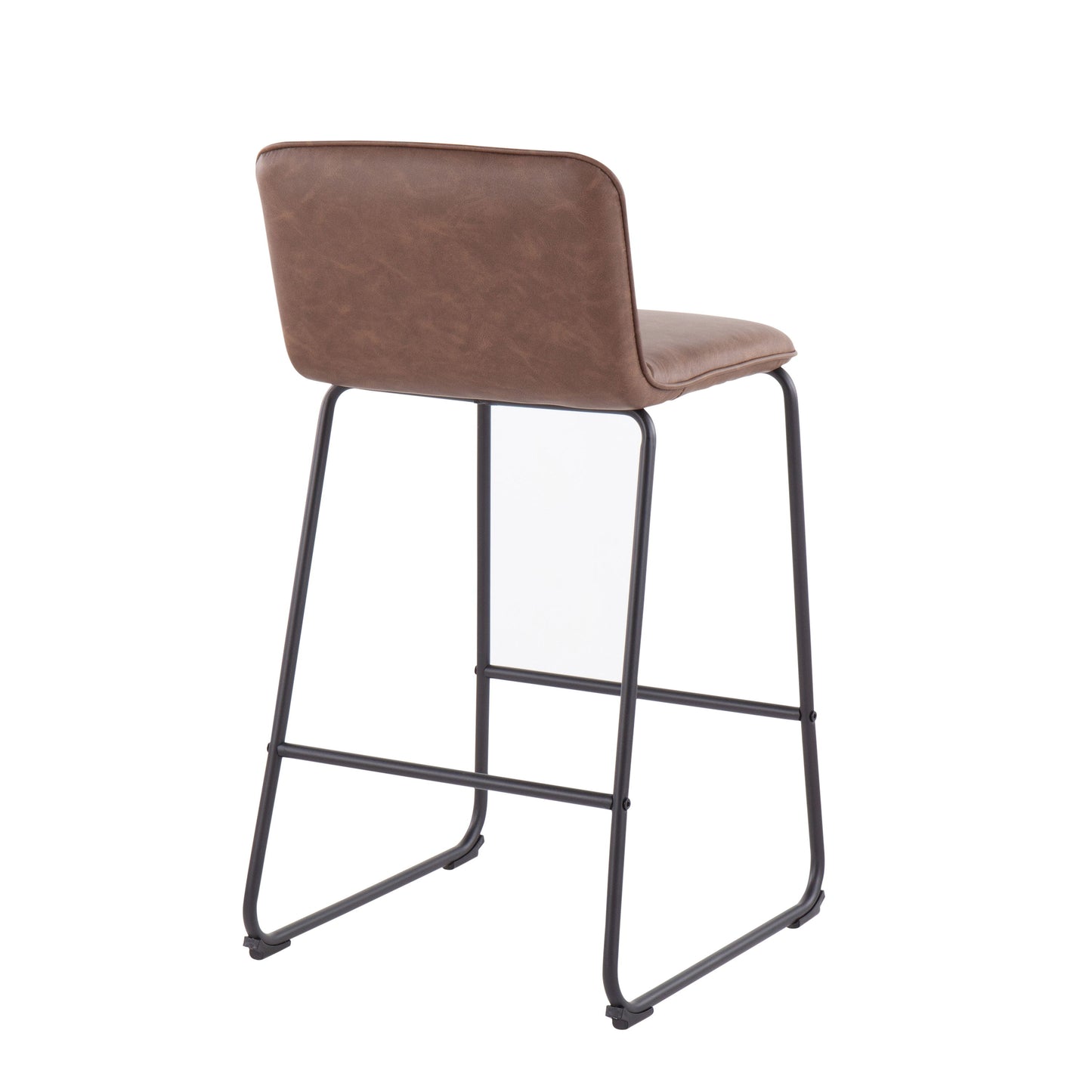 Casper - Fixed Height Contemporary Counter Stool (Set of 2) - Black / Espresso