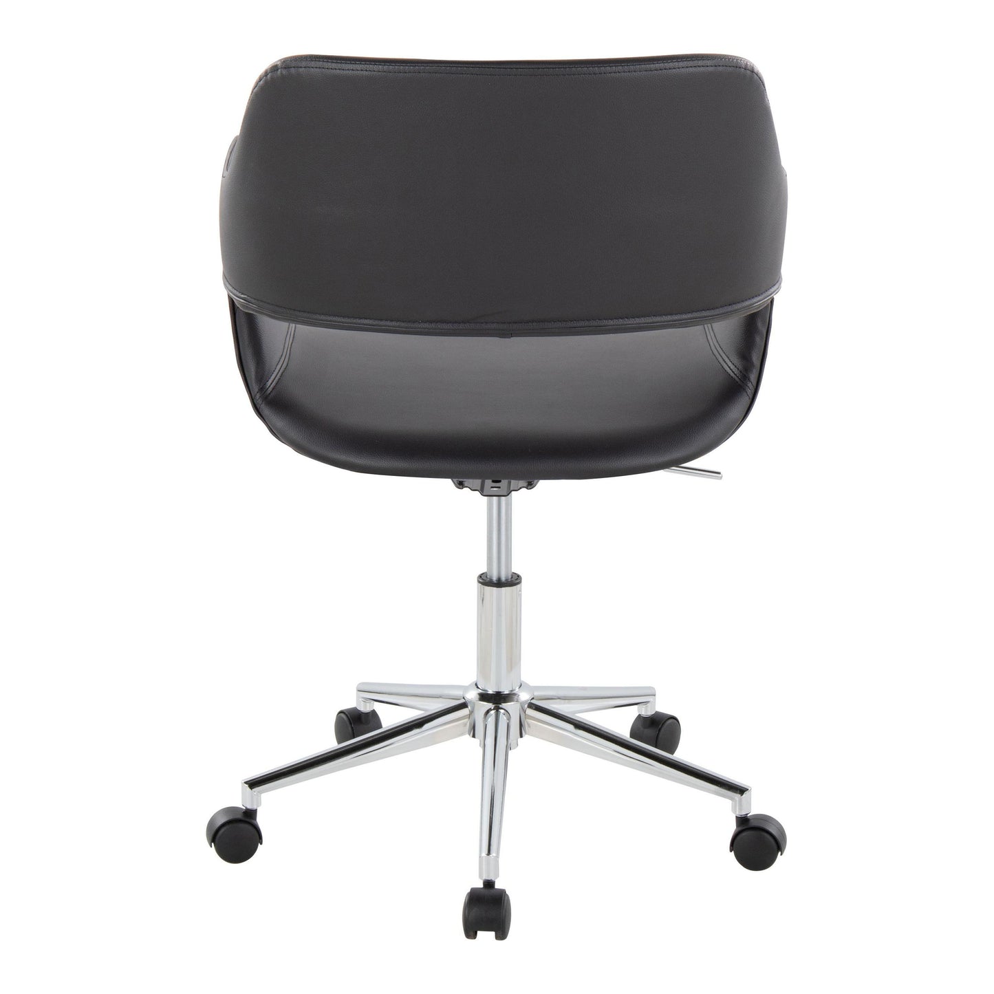 Margarite - Contemporary Task Chair - Chrome / Black
