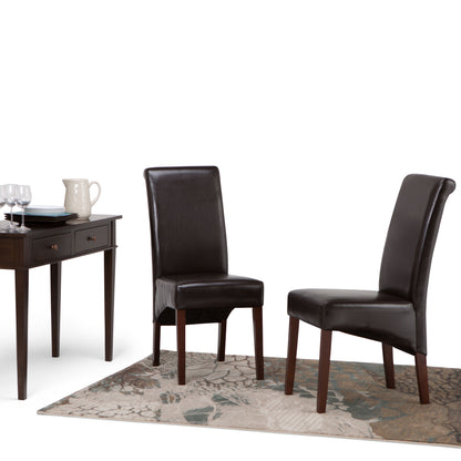 Avalon - Deluxe Parson Dining Chair (Set of 2) - Tanners Brown