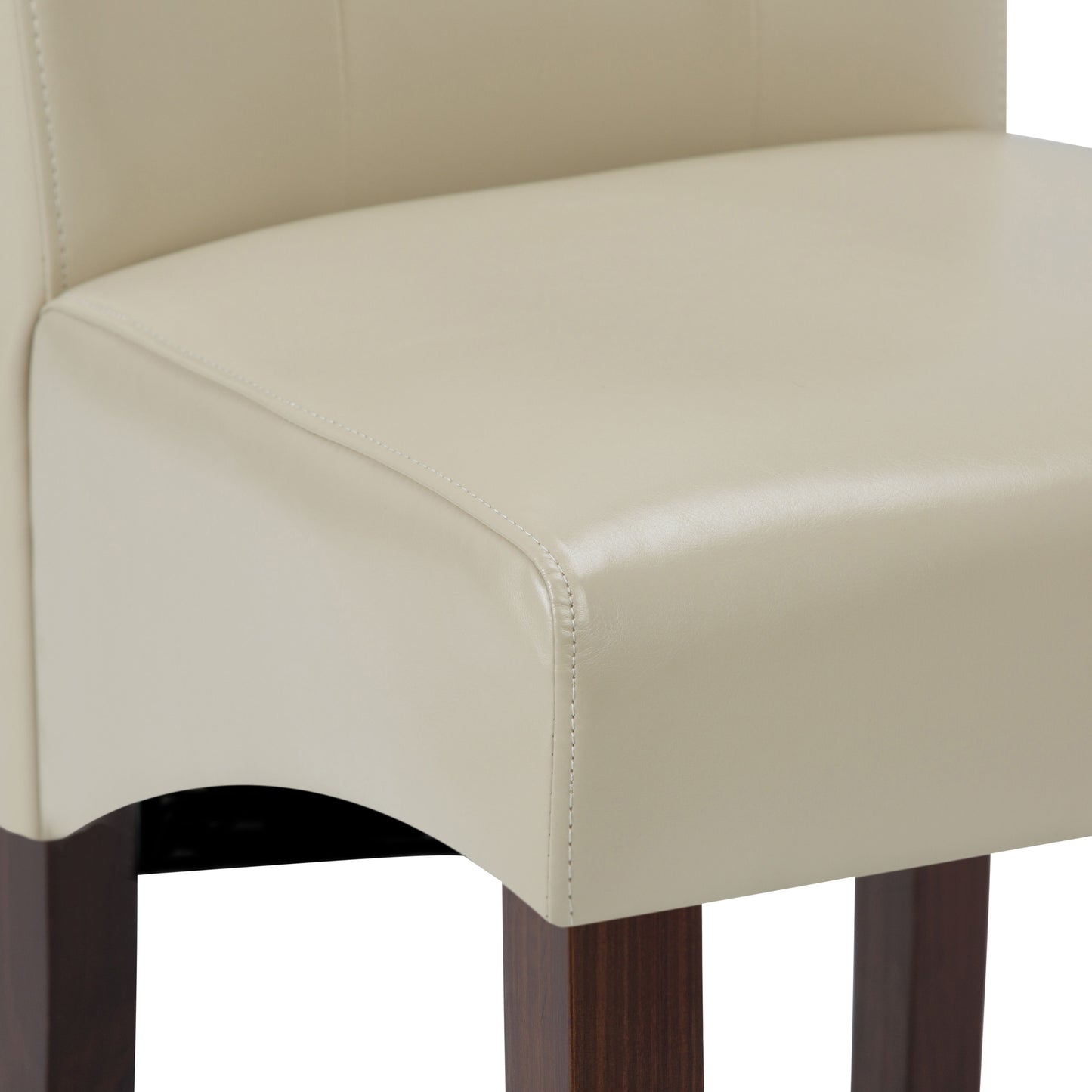 Cosmopolitan - Deluxe Tufted Parson Chair (Set of 2) - Satin Cream