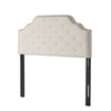 Charismatic - Queen & Full Size Headboard With Button Tufting And Nailhead Trim - Ivory