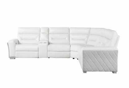 Coolray - Sectional - Blanche White / Gray