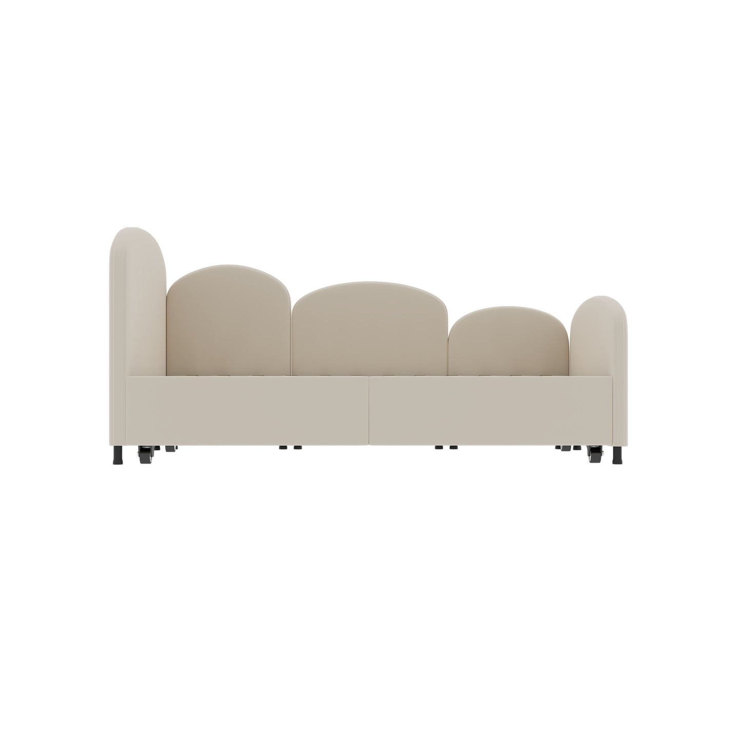 Modern Upholstered Daybed With Twin Size Bed Frames And Storage - Beige