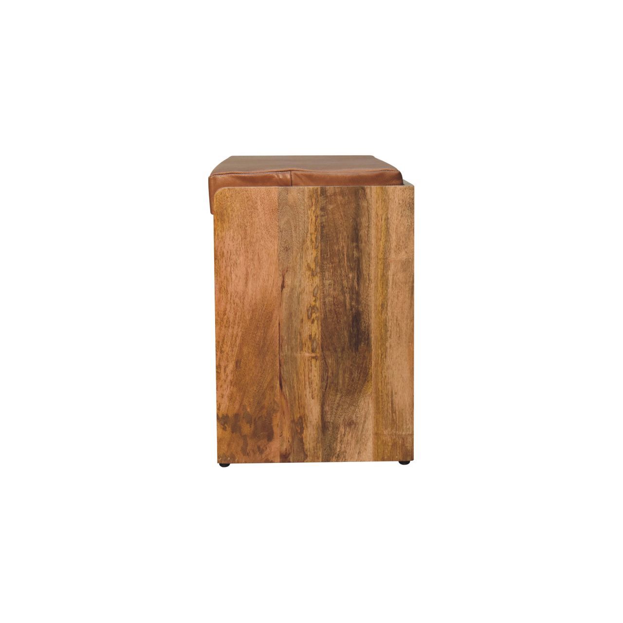 Buffalo - Hide Pull Out Shoe Storage Bench - Oak