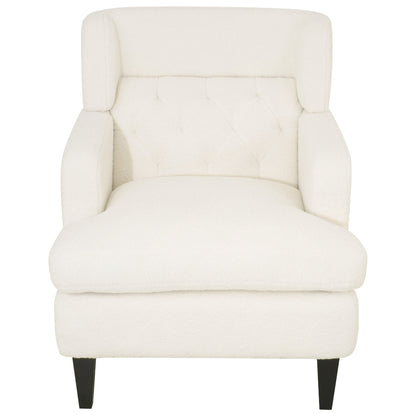 Upholstered Accent Chair Tufted Armchair For Living Room - Beige