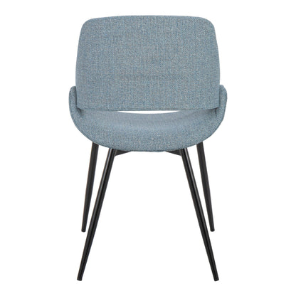 Fabrico - Mid-Century Modern Dining Chair (Set of 2) - Black / Blue
