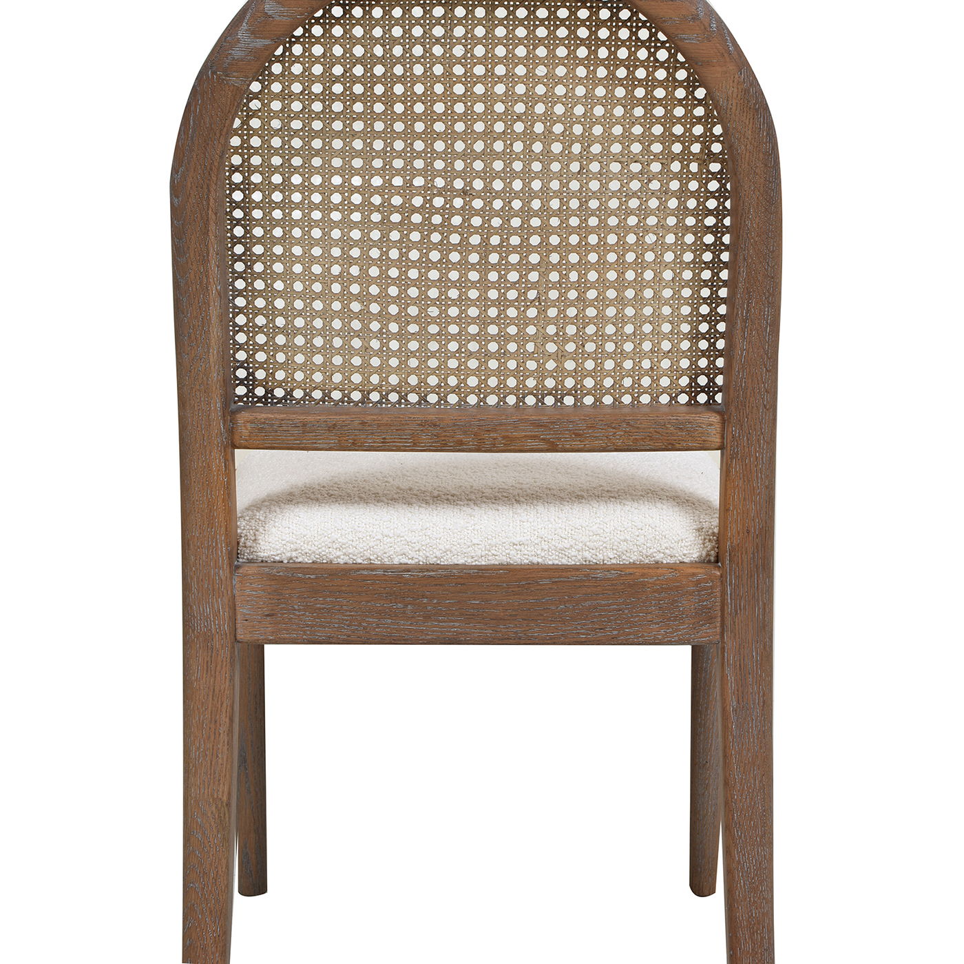 Panama - Curved Cane Side Dining Chair (Set of 2) - Ivory White