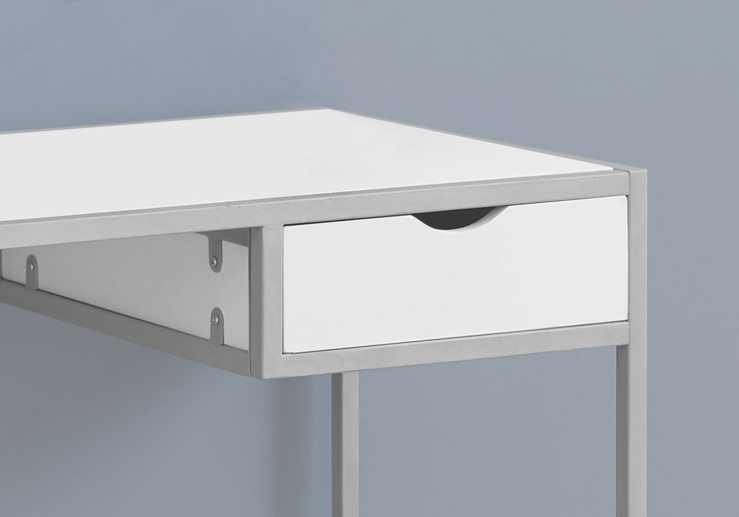 Computer Desk For Home Office, Laptop, Storage Drawer, Contemporary & Modern - White
