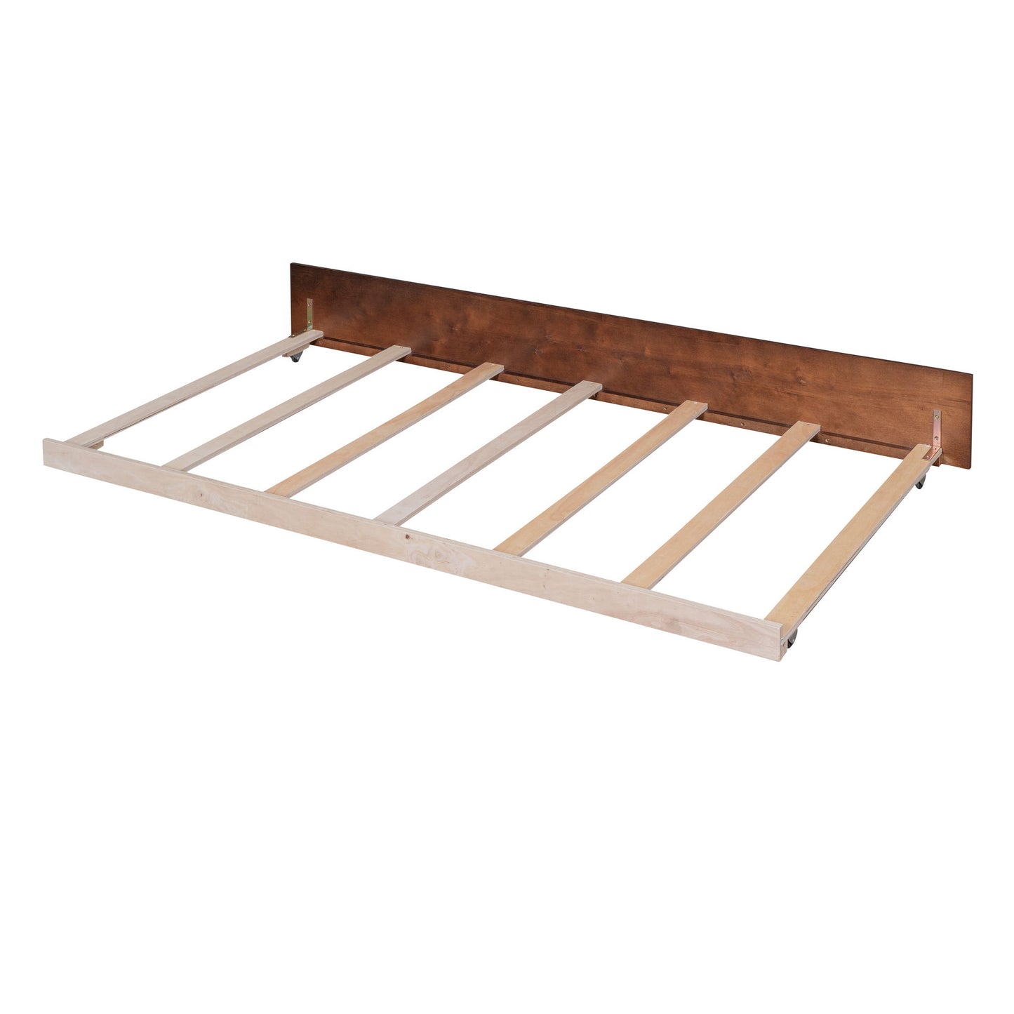 Twin Size House Bed With Twin Size Trundle - Walnut