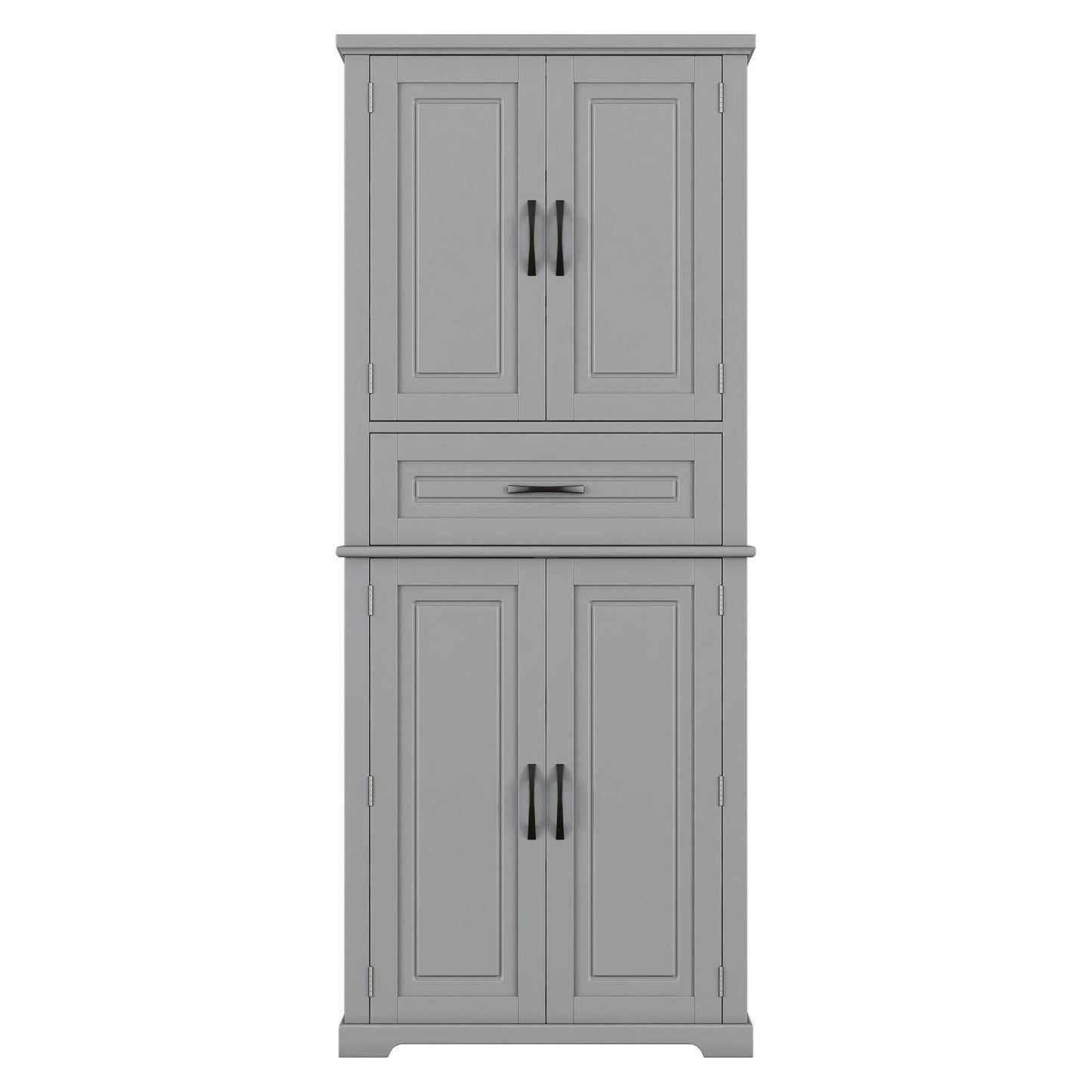 Bathroom Storage Cabinet With Multi Functional Storage Space, Material, Adjustable Shelf, Slide Rail Drawer - Gray