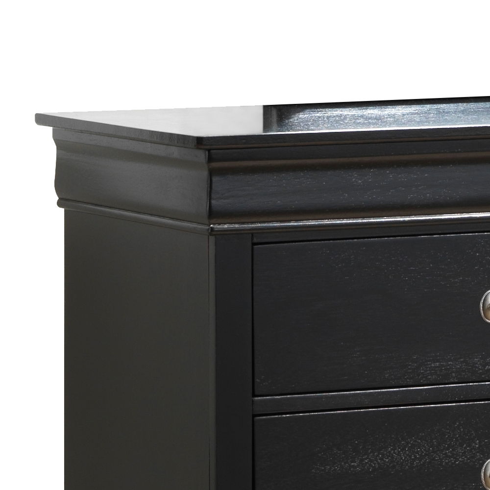 Elegant Traditional Storage Dresser - Black