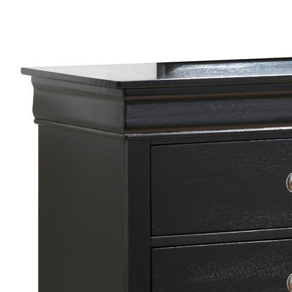 Elegant Traditional Storage Dresser - Black