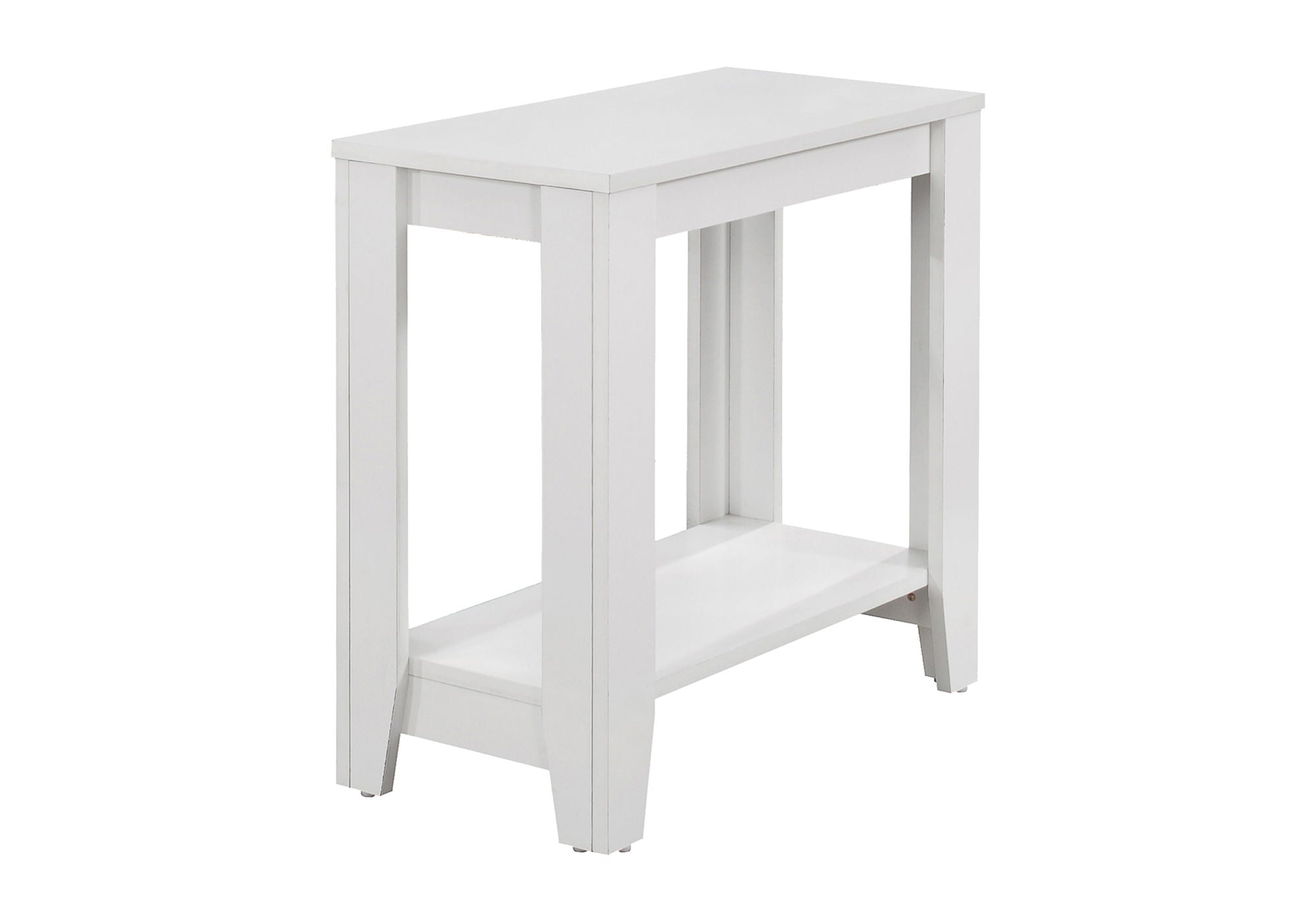Accent Table, Side Transitional - White