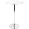 Clear - Adjustable Contemporary Bar Table - Clear