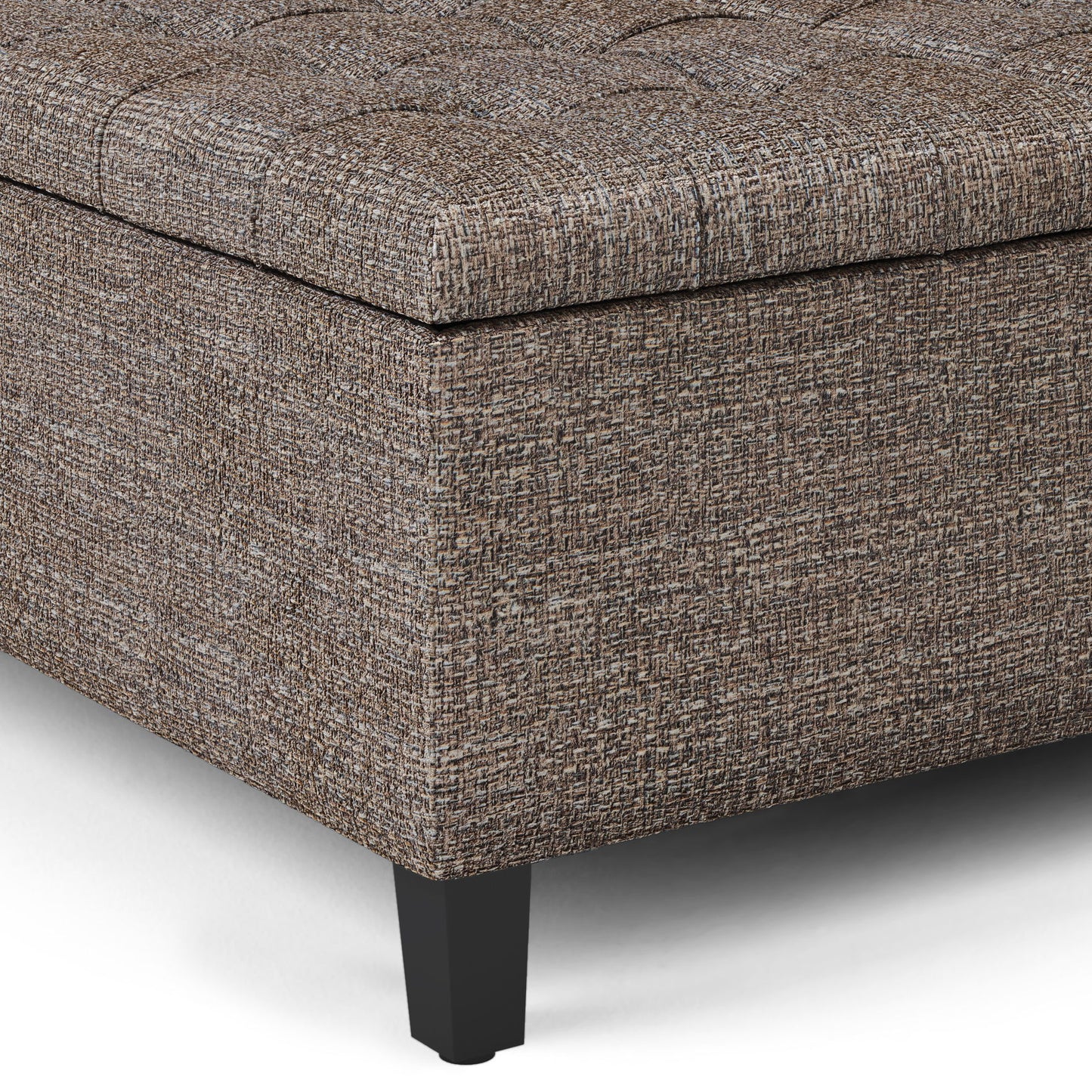 Harrison - Coffee Table Storage Ottoman - Mink Brown