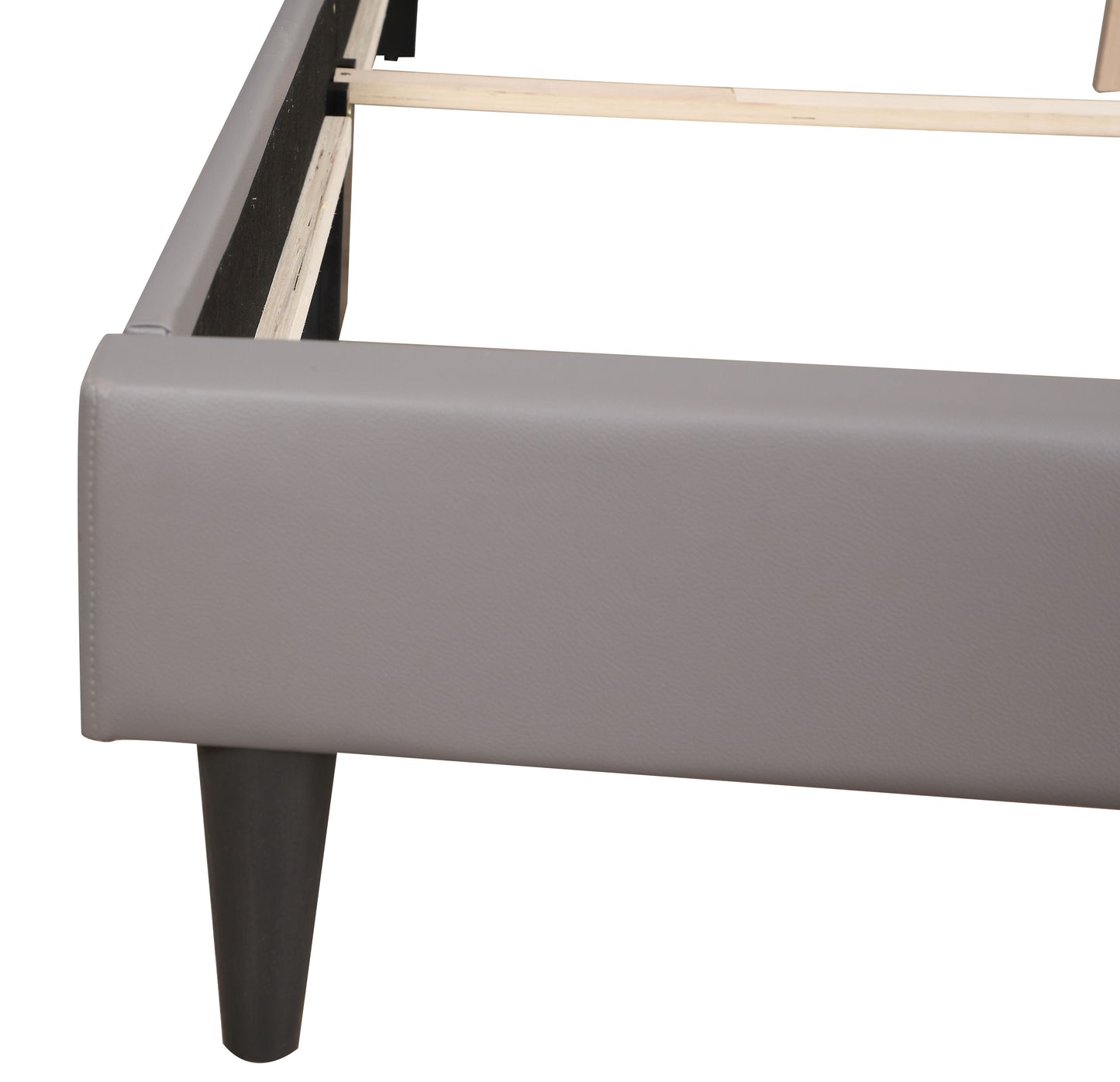 Deb - Twin Bed - Light Gray / White