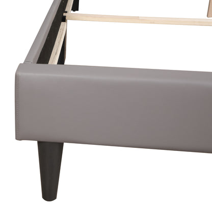 Deb - Twin Bed - Light Gray / White