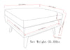 Owen - Square Coffee Table Storage Ottoman - Distressed Saddle Brown