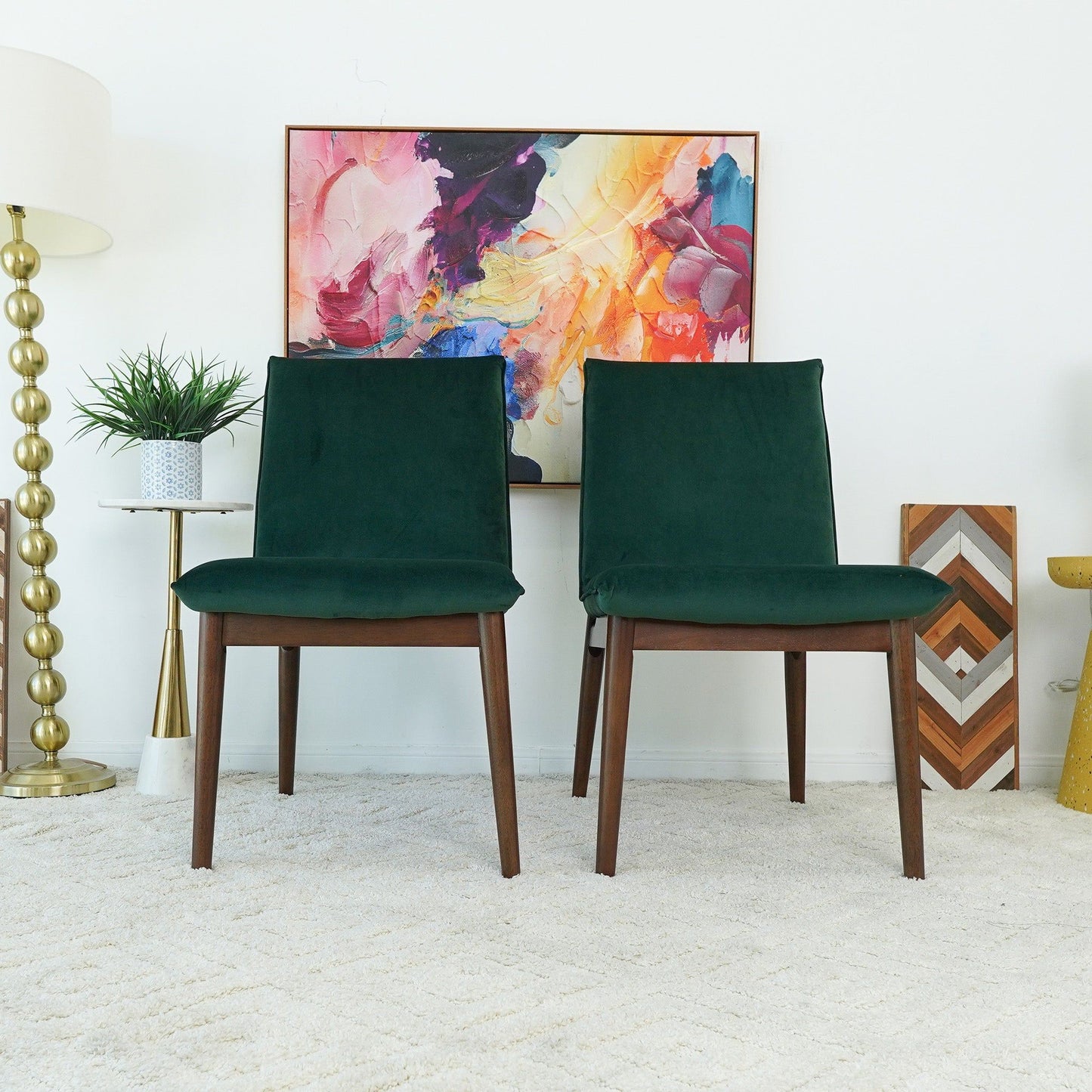 Monza - Dining Chair (Set of 2) - Dark Green