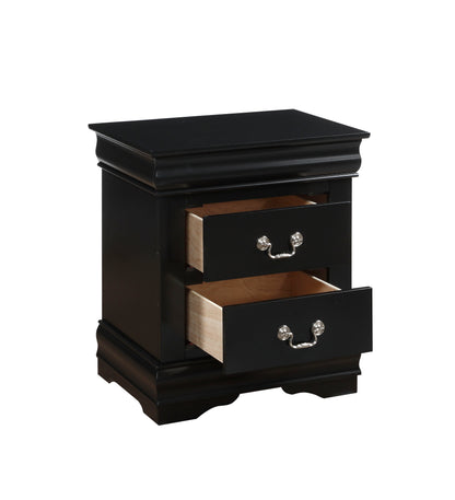 Louis Philippe - 2 Piece Eastern King Bedroom Set - Black