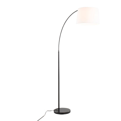 March - Contemporary Floor Lamp - Black / White