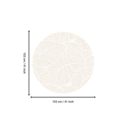 Curve - Round Rug - White