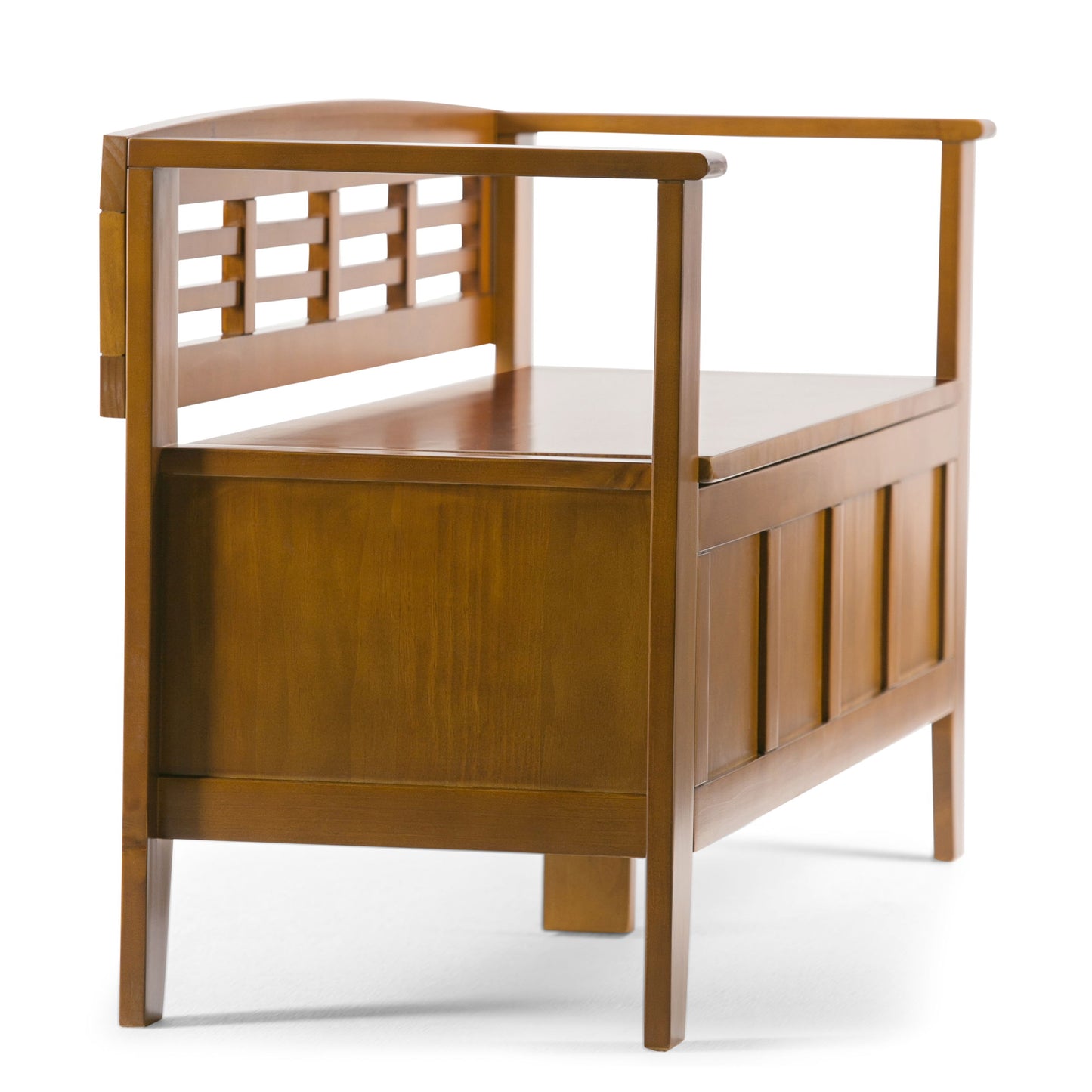 Adams - Entryway Storage Bench - Light Avalon Brown