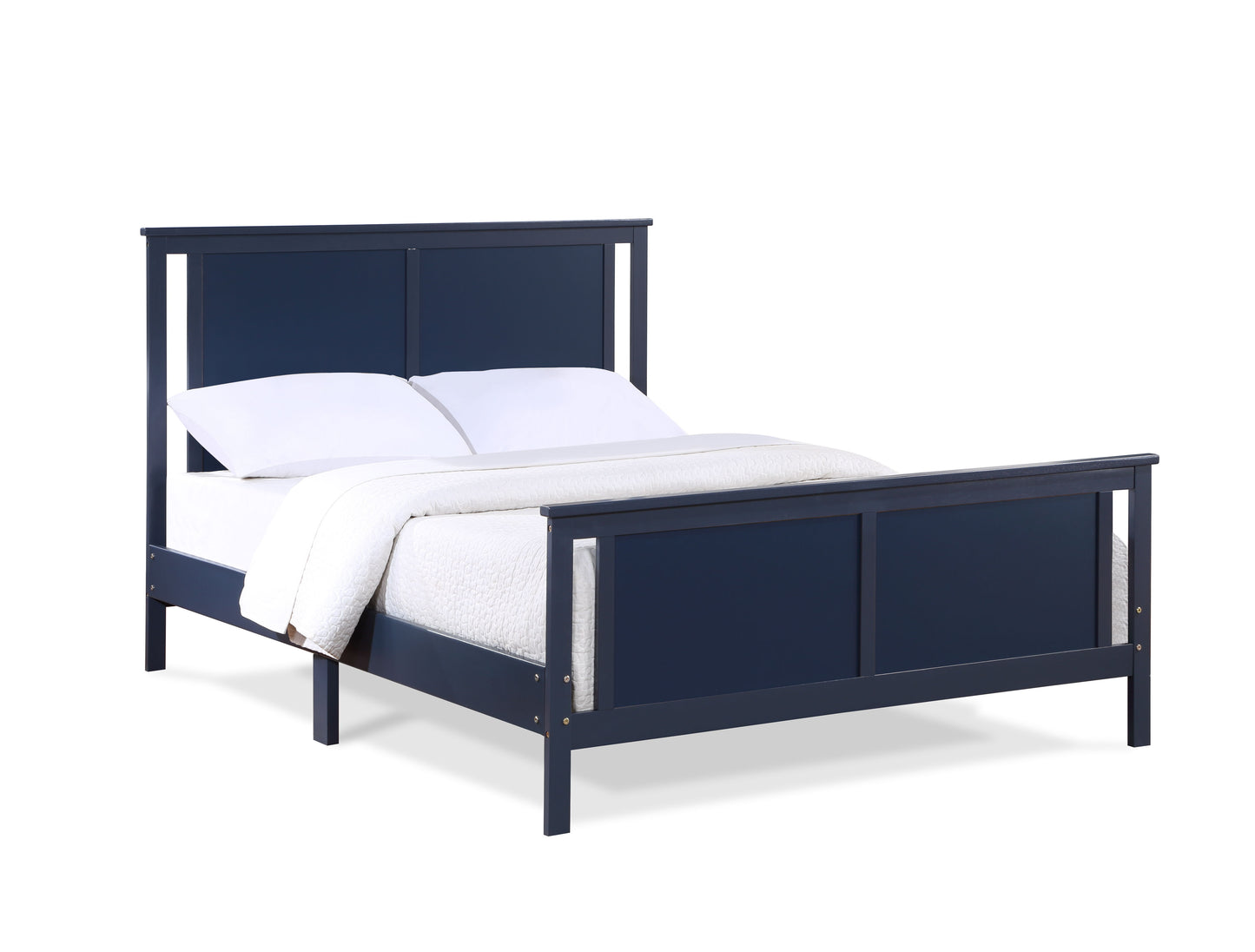 Connelly - Full Bed - Midnight Blue / Vintage Walnut