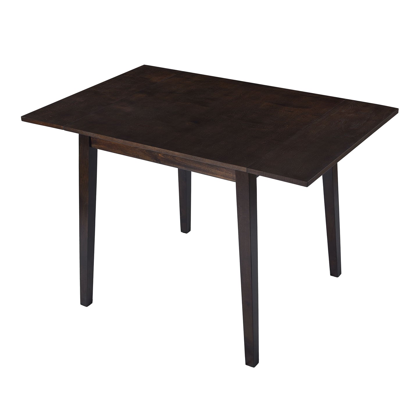3 Piece Kitchen Dining Set With Drop Leaf Dining Table And 2 Dining Upholstered Chairs, Dining Room Set For Small Places - Espresso