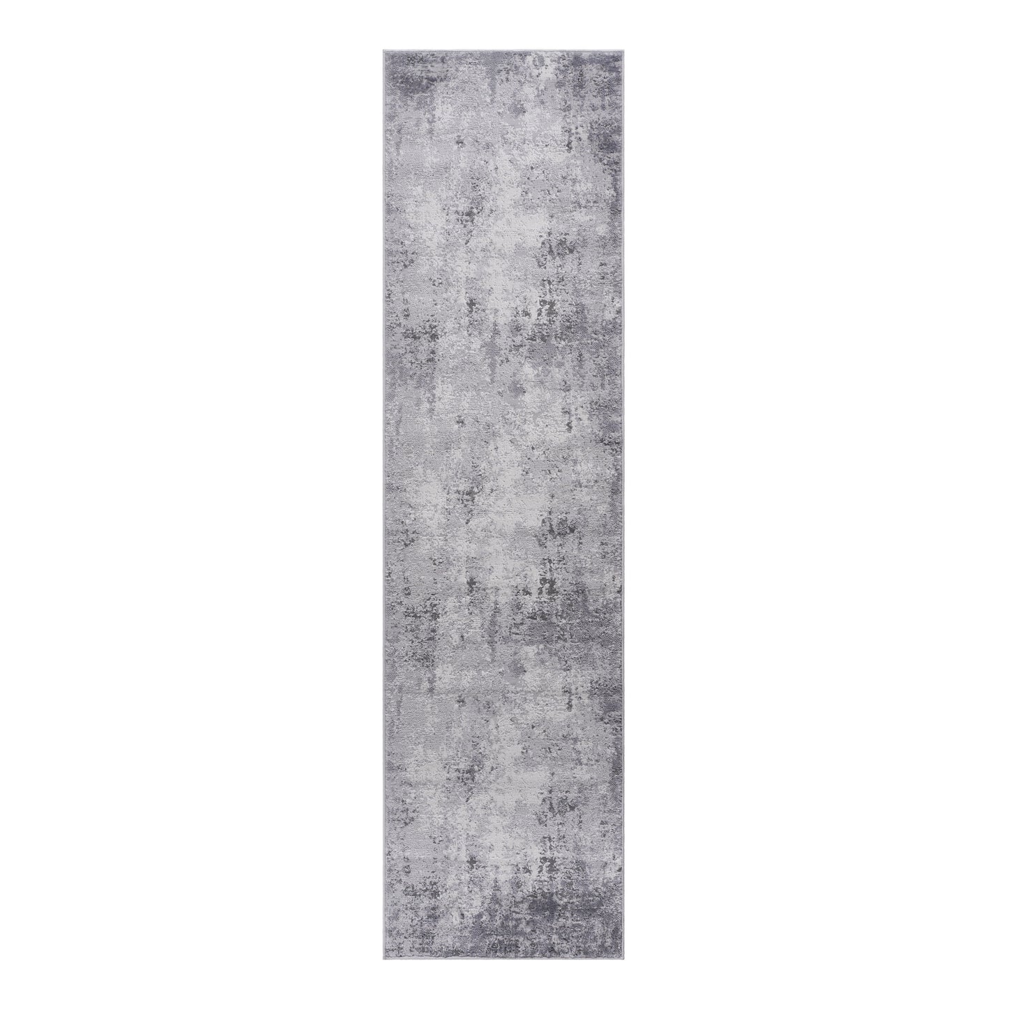 Marfi - 2' X 8' Abstract Runner Rug - Light Gray