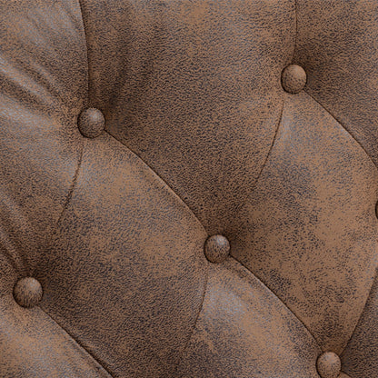 Modern Wood Frame Armchair With Sturdy Wood Legs And Microsuede Upholstery For Living Room