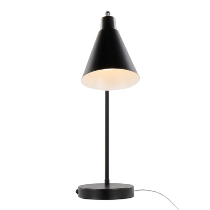 Pix - Contemporary Task Lamp Built In USB Port - Matte Black / White