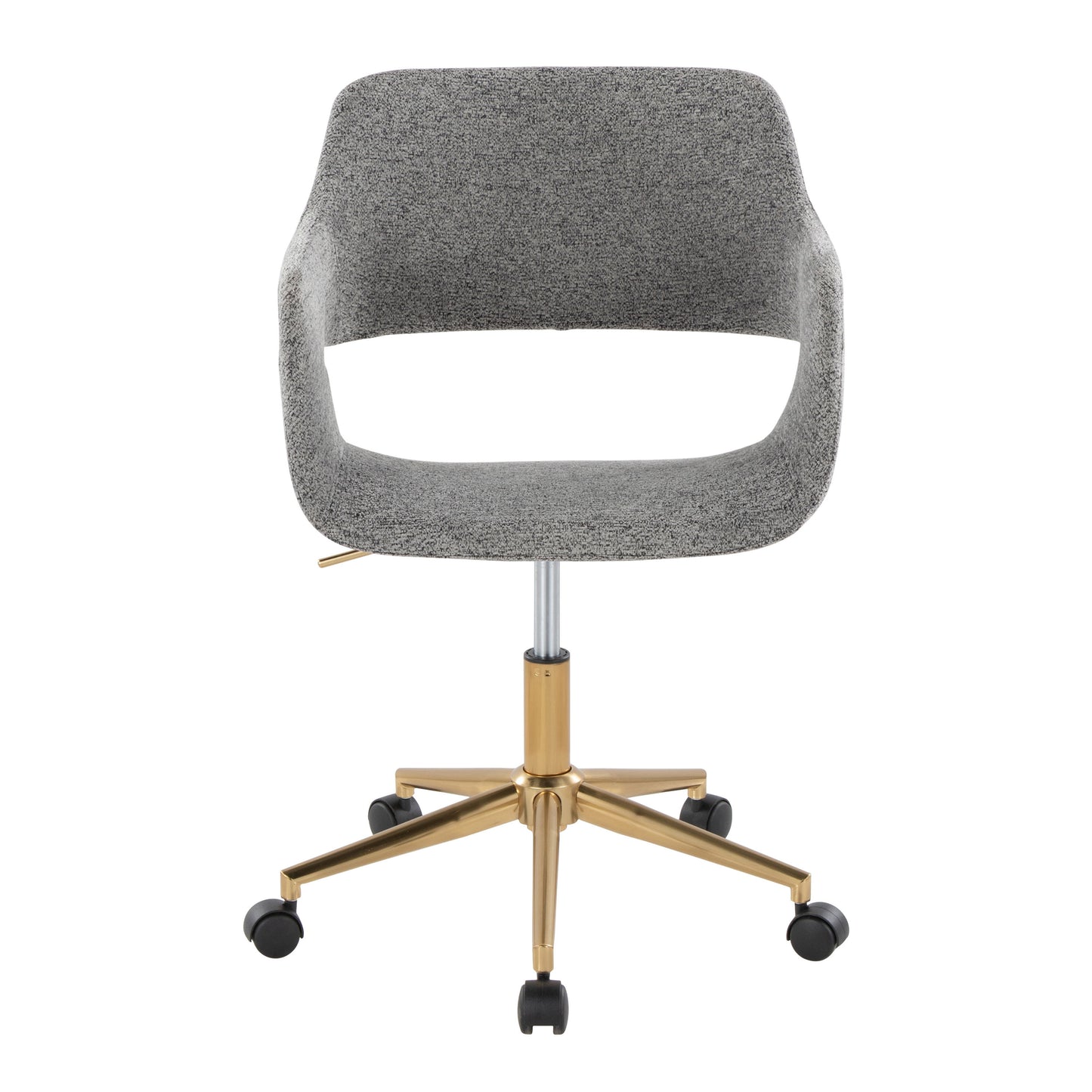 Margarite - Contemporary, Task Chair - Gold / Gray