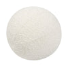 Luna - Round Sphere Accent Ball Throw Pillow - Ivory White