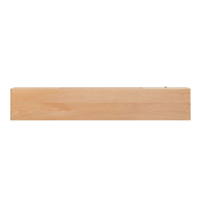 TV Cabinet With Chinese Changhong Glass Doors, Two Drawer Storage Space TV Standing - Natural