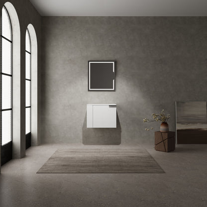 Modern 24" Bathroom Vanity, Suitable For Small Bathroom Spaces - White Oak