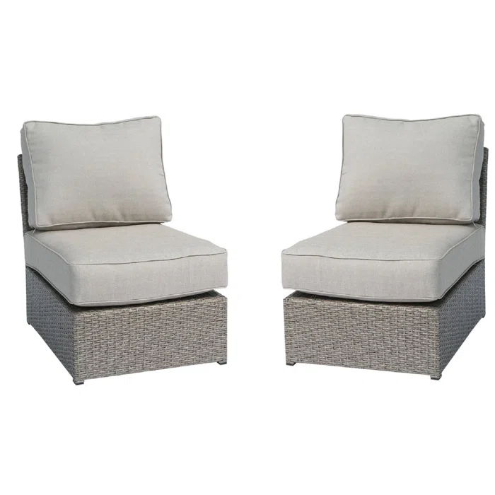 Patio Chair With Cushions - Gray Mix