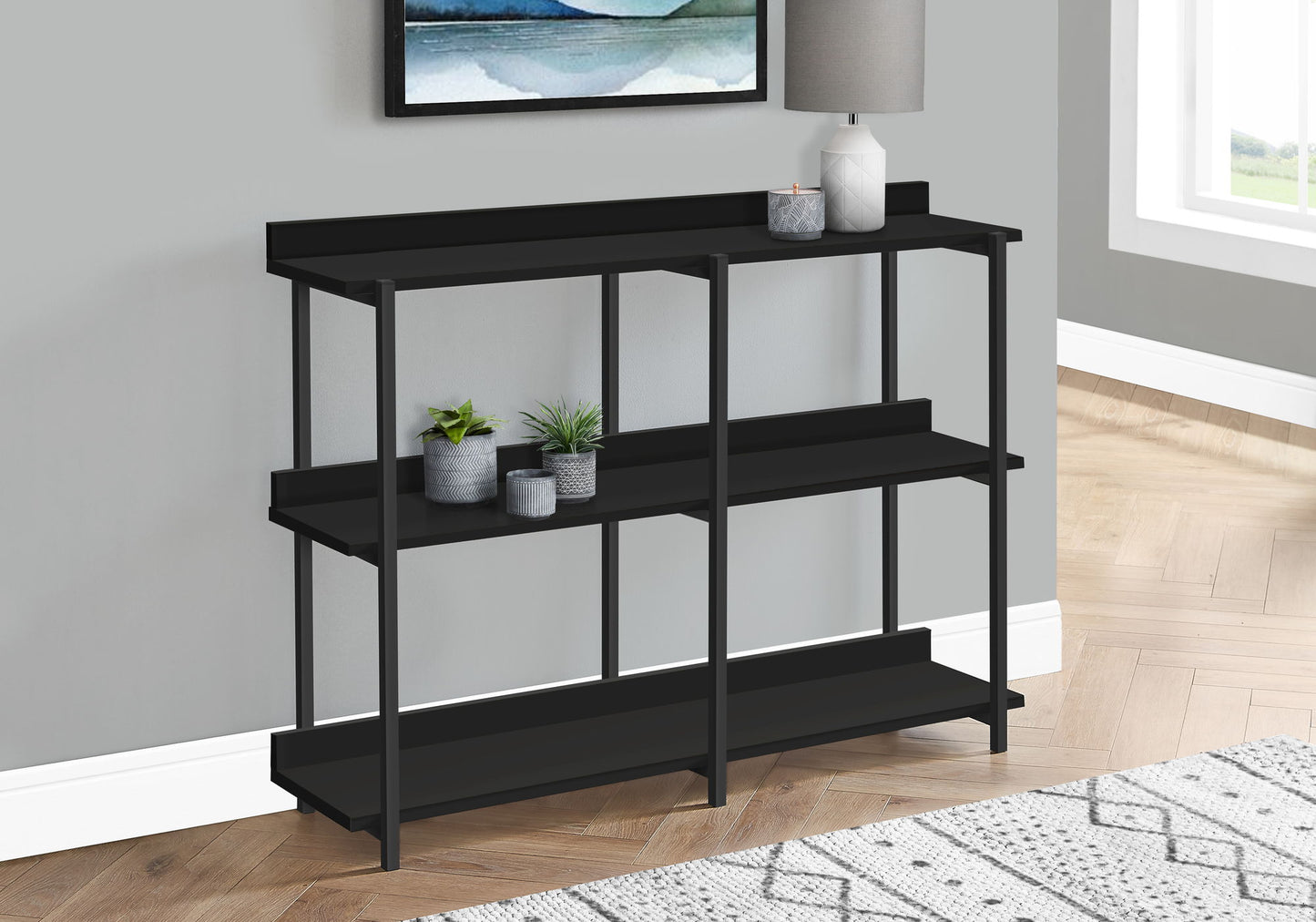 Accent Console Table For Entryway - Black