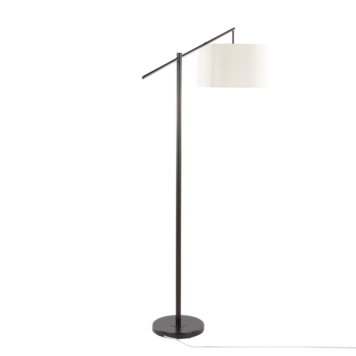 Casper - Contemporary Floor Lamp - Oil Bronze / Natural
