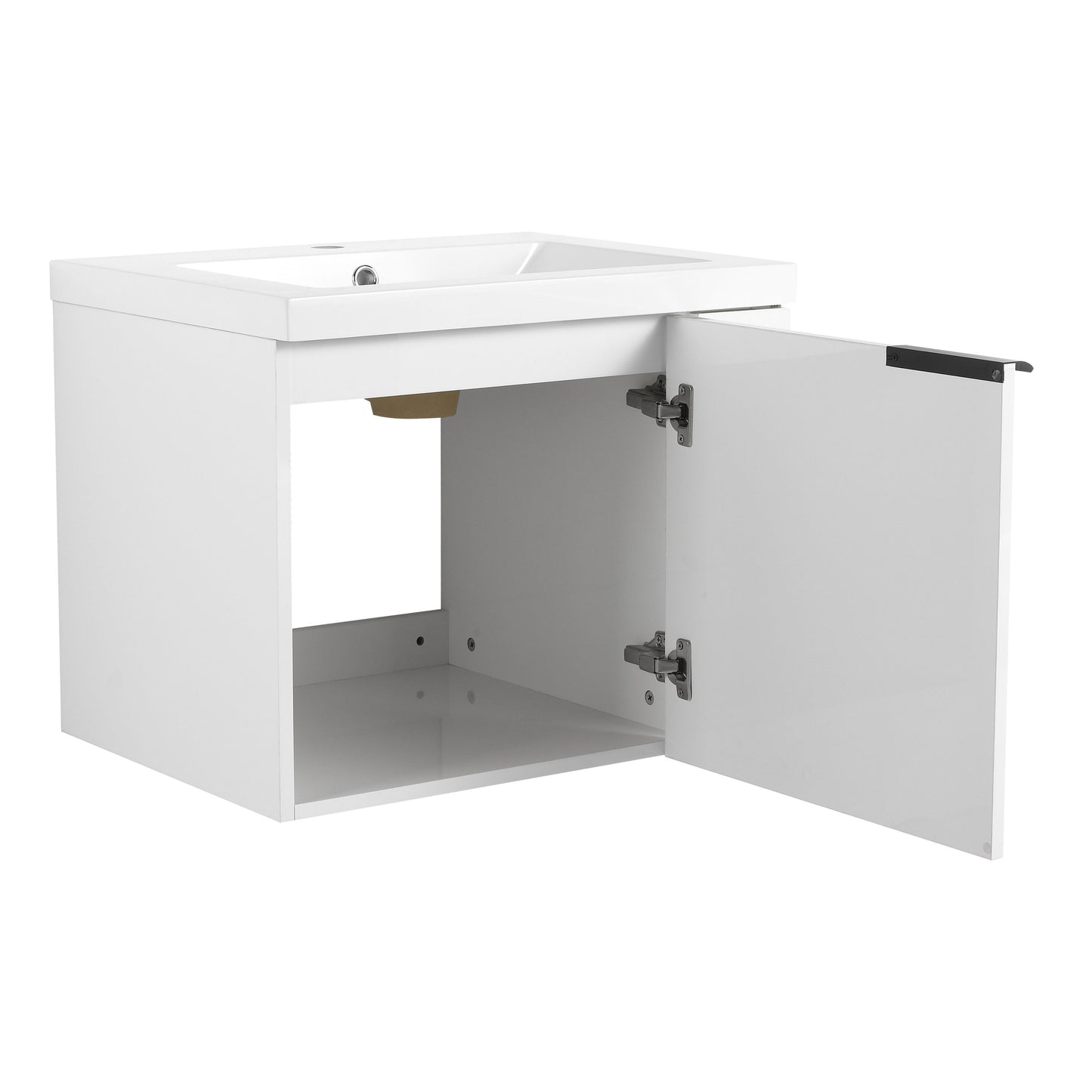 Modern Bathroom Vanity Sink Combo For Small Spaces - White