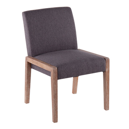 Carmen - Contemporary Chair (Set of 2) - White Washed / Gray
