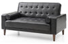 Loveseat Elegant With Versatile Bed Feature - Black