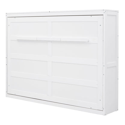 Full Size Murphy Wall Bed - White