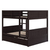 Full Over Full Bunk Bed With Twin Size Trundle - Espresso
