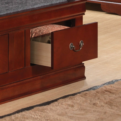 Louis Phillipe - Twin Storage Bed - Cherry