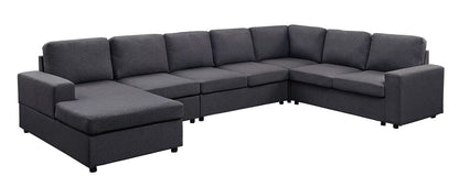 Hayden - Modular Sectional Sofa With Reversible Chaise - Dark Gray