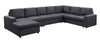 Hayden - Modular Sectional Sofa With Reversible Chaise - Dark Gray