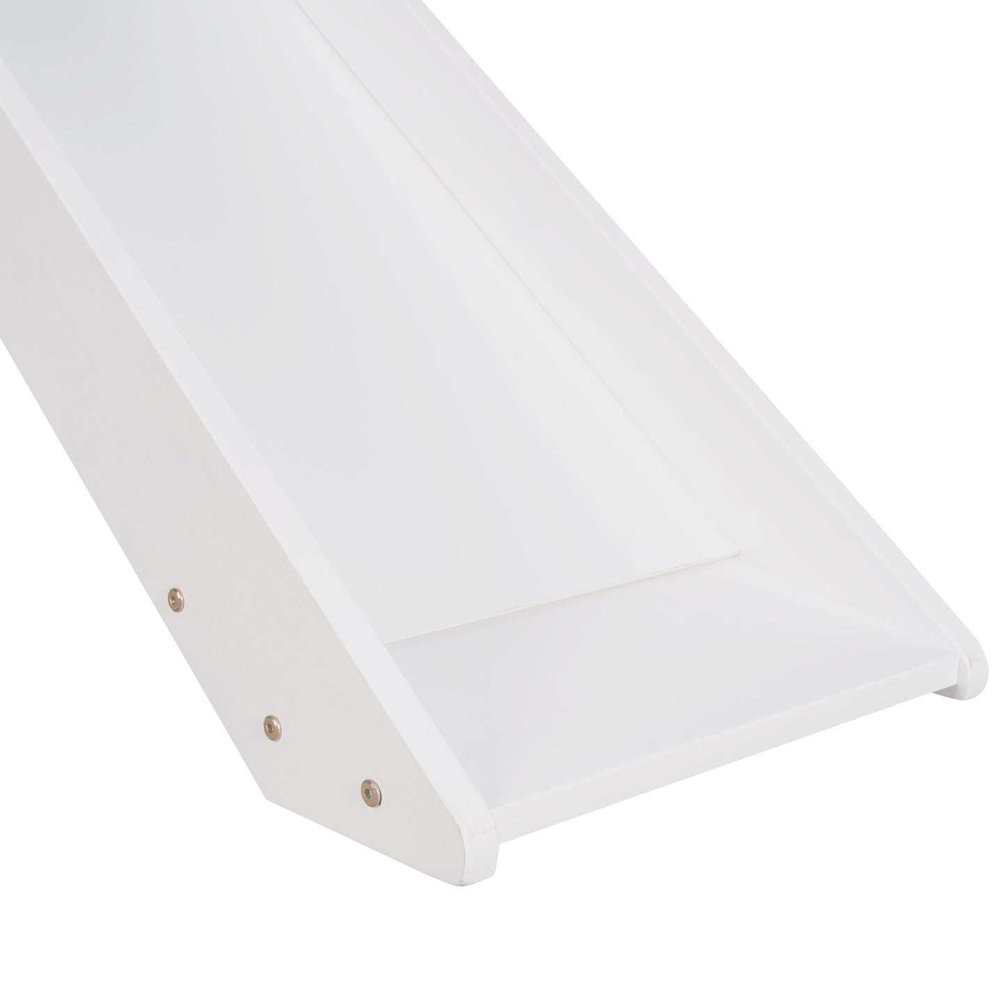 Twin Loft Bed With Slide, Multifunctional Design - White