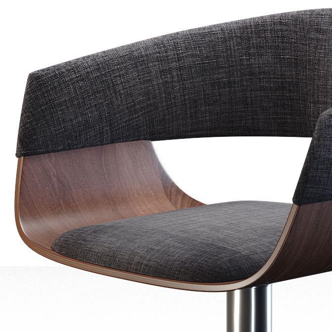 Lowell - Adjustable Swivel Bar Stool - Charcoal Gray